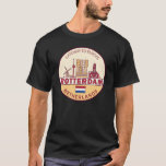 Rotterdam Netherlands City Skyline Emblem T-Shirt<br><div class="desc">Rotterdam minimalist,  colourful art design featuring monuments and landmarks of the city in Netherlands.</div>