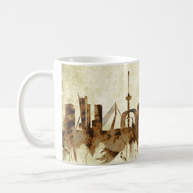 Rotterdam Netherlands Cityscape Coffee Mug (Left)