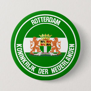 Rotterdam Round Emblem 7.5 Cm Round Badge