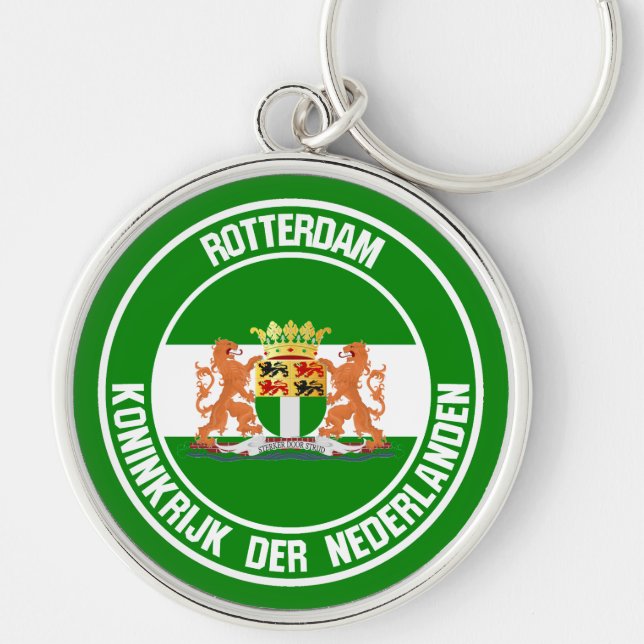 Rotterdam Round Emblem Key Ring (Front)