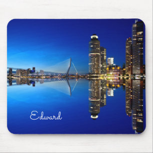 Rotterdam Skyline Cityscape Mouse Mat