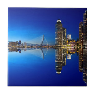 Rotterdam Skyline Cityscape Tile