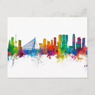 Rotterdam The Netherlands Skyline Postcard