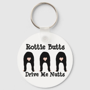 Rottie Butts   Key Ring