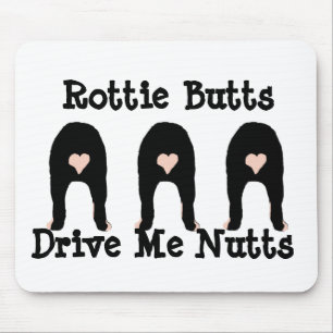 Rottie Butts Mouse Mat