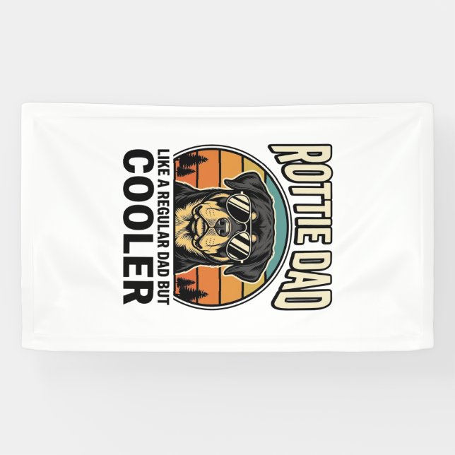 Rottie Dad Like a Regular Dad But Cooler Design_1 Banner (Horizontal)