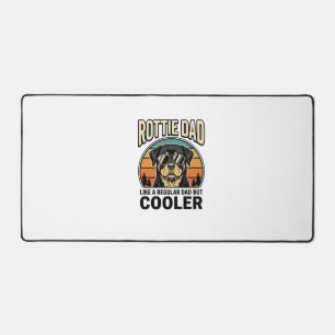 Rottie Dad Like a Regular Dad But Cooler Design_1 Desk Mat