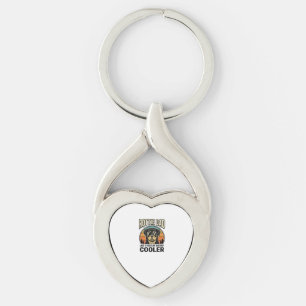 Rottie Dad Like a Regular Dad But Cooler Design_1 Key Ring