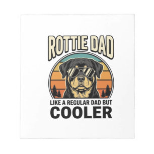 Rottie Dad Like a Regular Dad But Cooler Design_1 Notepad