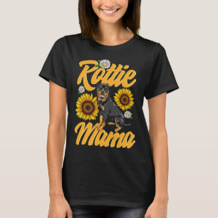 Rottie Mama Rottweiler Dog Mom Cute Puppy Owner R T-Shirt
