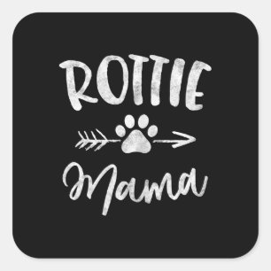 rottie mama rottweiler lover owner dog mum square sticker