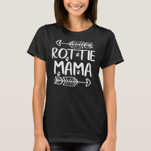 Rottie Mama Rottweiler Lover Owner Funny Dog Mum T-Shirt