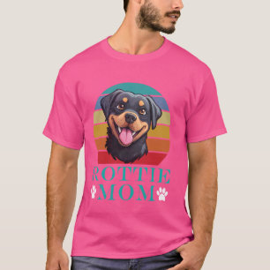 ROTTIE MOM Dog Owner Rottweiler Dog Mummy Women T-Shirt