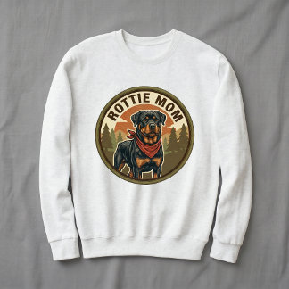 Rottie Mum Crewneck Sweatshirt Rottweiler Dog Mum