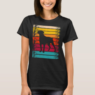 Rottie Mum Retro Dog Lover Rottweiler T-Shirt