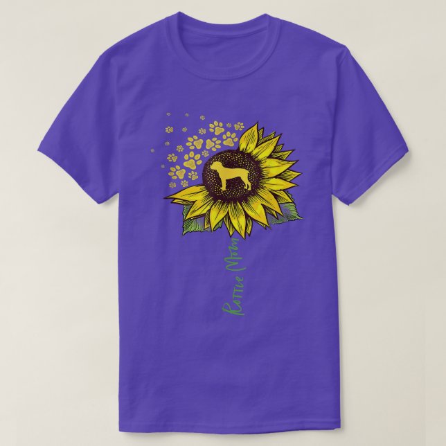 Rottie Mum Sunflower Rottweiler For men women boys T-Shirt (Design Front)