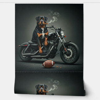 Rottie on a Bike Wallpaper