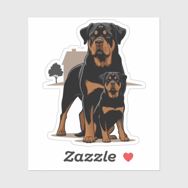 Rottie Puppy, Dog Lover Gift (Sheet)