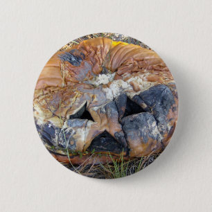 Rotting Pumpkin 6 Cm Round Badge