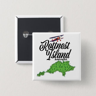 Rottnest Island Australia map 15 Cm Square Badge
