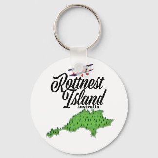 Rottnest Island Australia map Key Ring