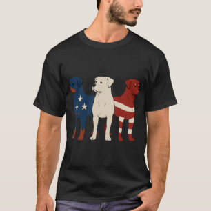 Rottweiler 4th of July Dog Lover Men USA Flag T-Shirt