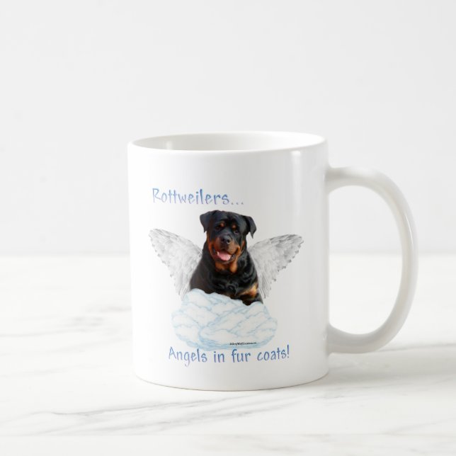 Rottweiler Angel Coffee Mug (Right)