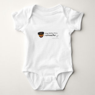 rottweiler baby bodysuit