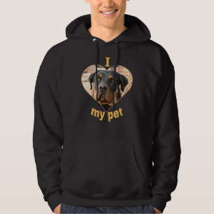 Rottweiler Beautiful Dog Prints I Love Dogs Hoodie
