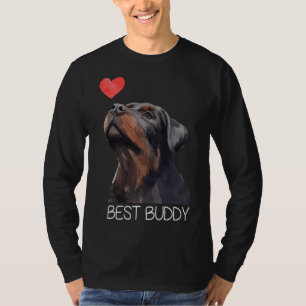 Rottweiler Best Buddy Dog Heart 6 T-Shirt