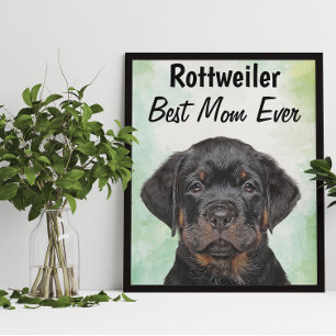 Rottweiler Best Mum  Poster