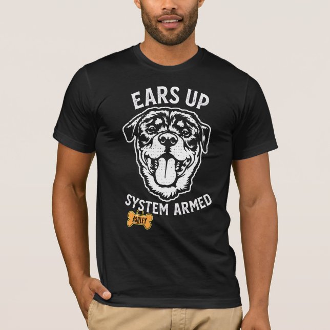 Rottweiler Big dog Armed T-Shirt (Front)
