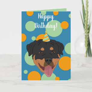 Rottweiler Birthday Card