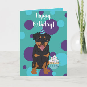Rottweiler Birthday Card