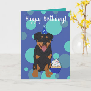 Rottweiler Birthday Card