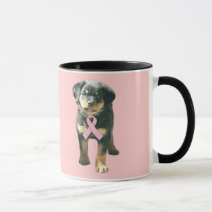 Rottweiler Breast Cancer Mug
