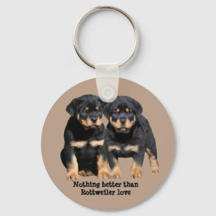 Rottweiler Buddies Keychain
