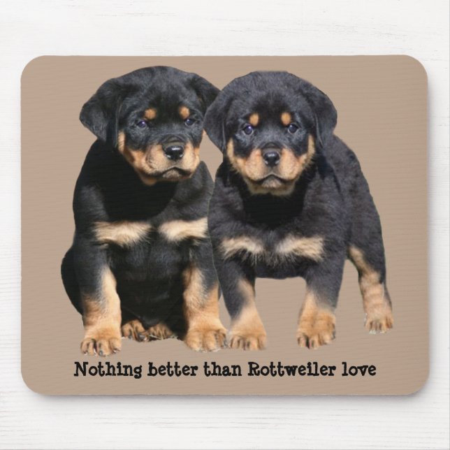 Rottweiler Buddies Mousepad (Front)