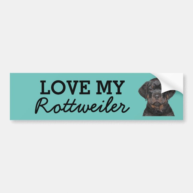 Rottweiler bumper sticker (Front)