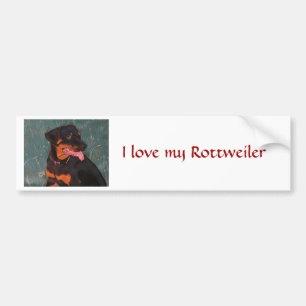 Rottweiler bumper sticker