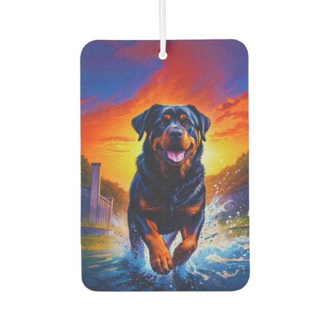 Rottweiler Car Air Freshener (Front)