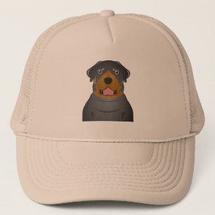 Rottweiler Cartoon Trucker Hat