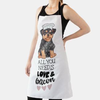 Rottweiler Chef Bacon & Love Apron