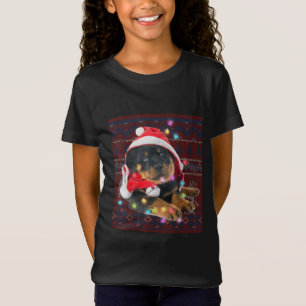 Rottweiler Christmas Lights Ugly Sweater Dog Lover