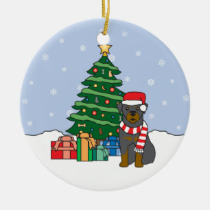 Rottweiler Christmas Ornament
