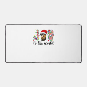 Rottweiler Christmas Rottie Xmas Party Rottweiler  Desk Mat