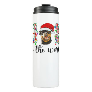 Rottweiler Christmas Rottie Xmas Party Rottweiler Thermal Tumbler