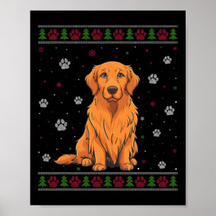 Rottweiler Christmas Sweater Xmas Pet Animal Dog L Poster