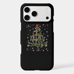 Rottweiler Christmas Tree Covered By Flashlight