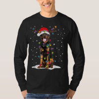 Rottweiler Christmas Tree Light Pajama Dog Lover X